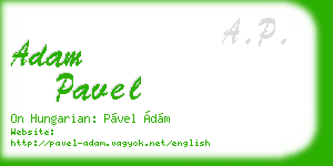 adam pavel business card